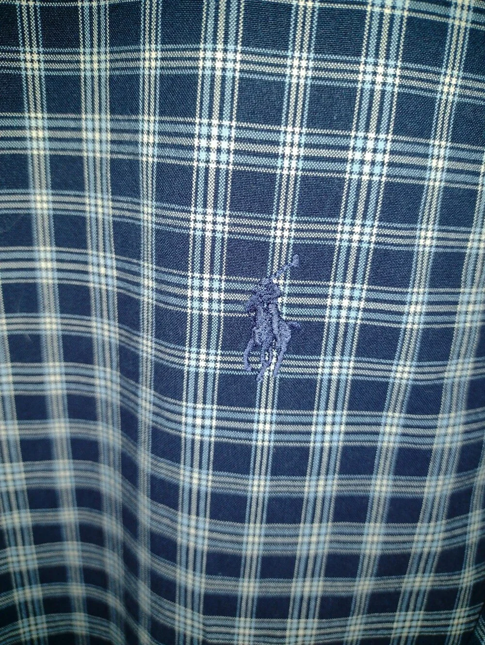 VGT Polo Ralph Lauren Shirt Men's XXL Lowell Sport L/S ButtonUp Blue White Check